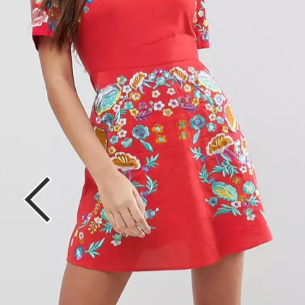 Mini Embroidered Dress - Picture 4 of 4